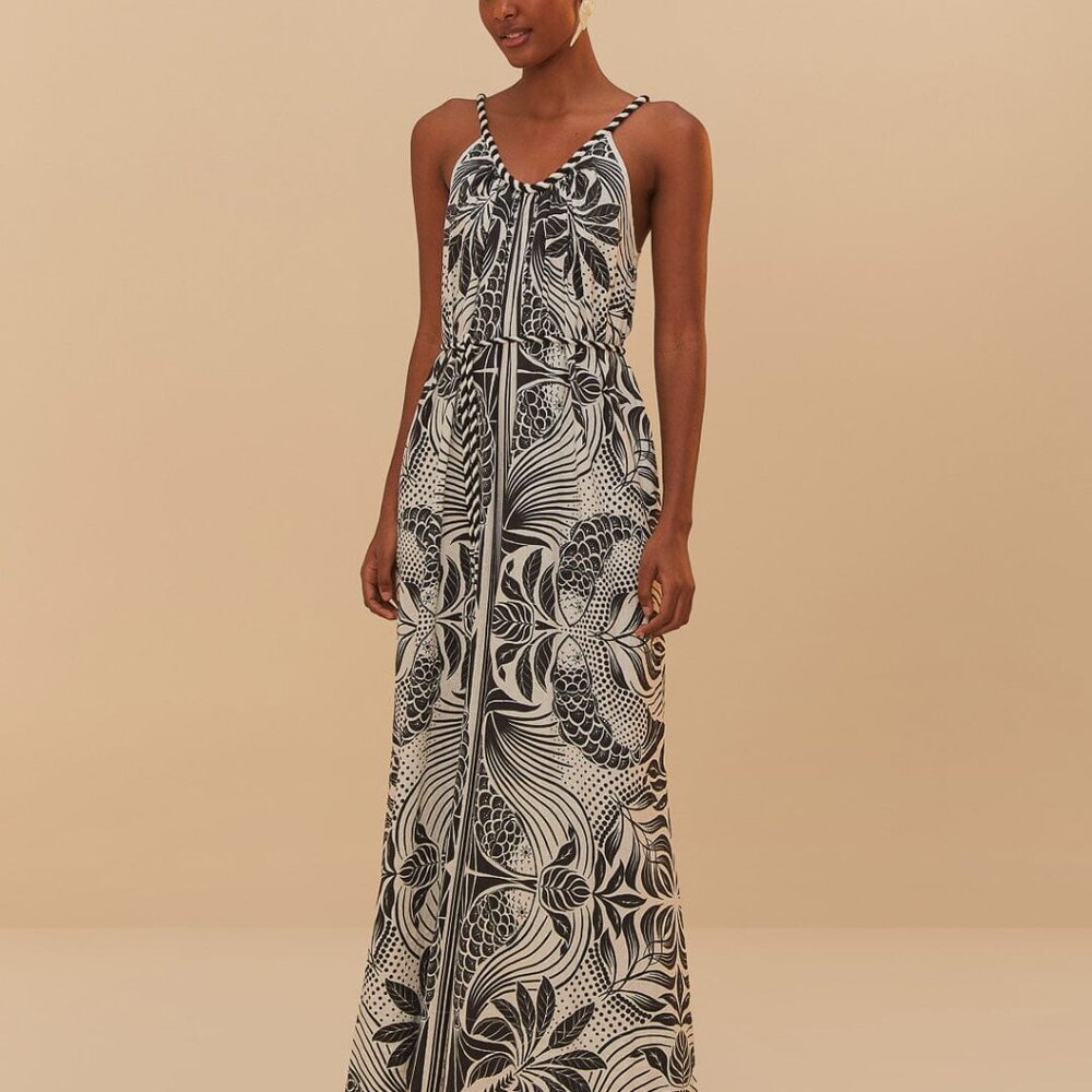 Off-White Monochrome Elegance Scarf LENZING™ ECOVERO™ Euroflax™ Jumpsuit